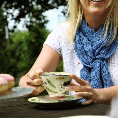 Clematis Blue Shimmer Scarf