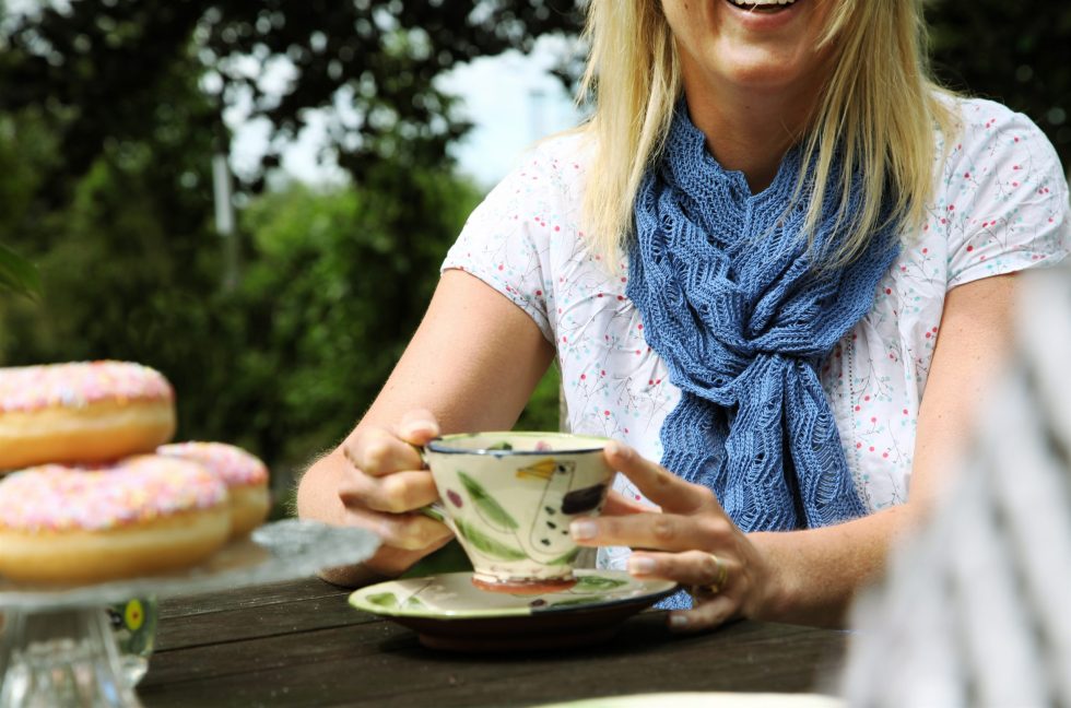 Clematis Blue Shimmer Scarf