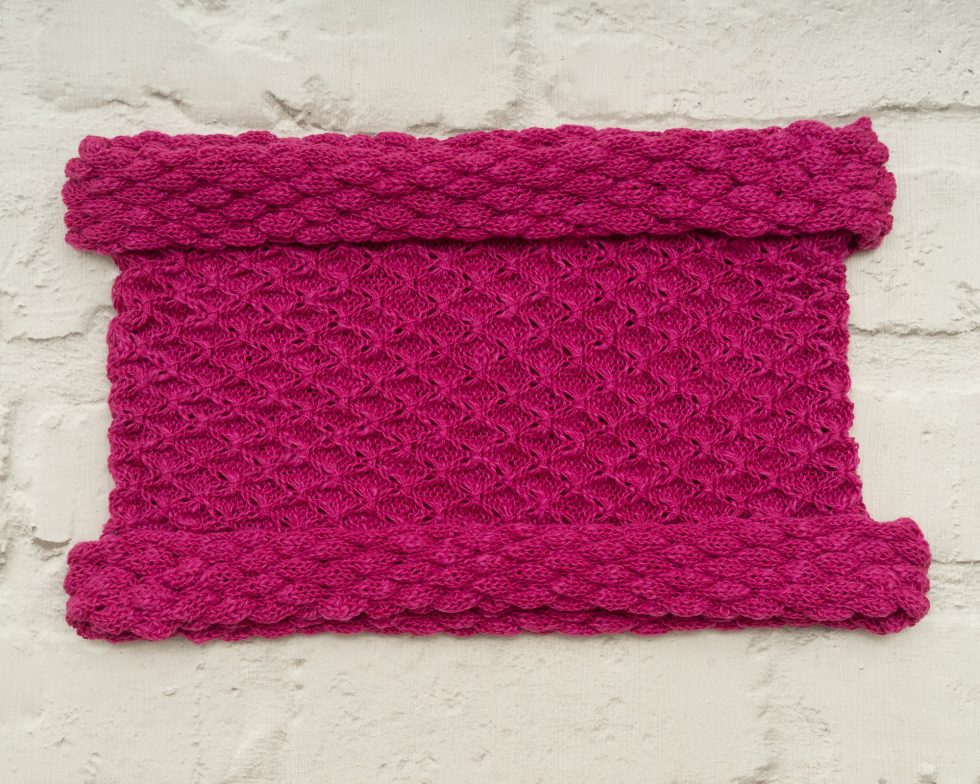 Rose Pink Diamond Cowl/Snood - Image 2