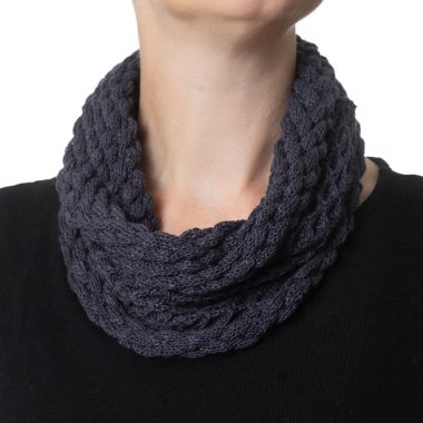 Charcoal Grey Diamond Cowl