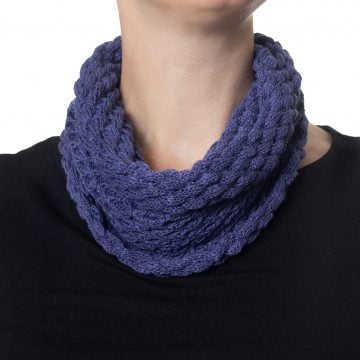 Denim Blue Diamond Cowl