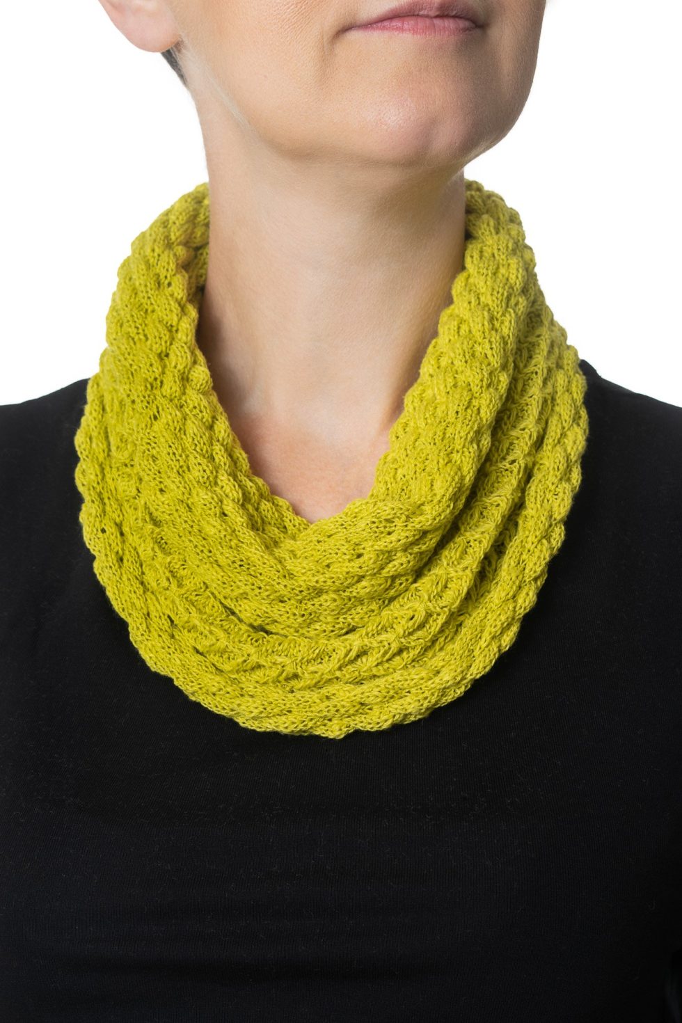 Lime Green Diamond Cowl