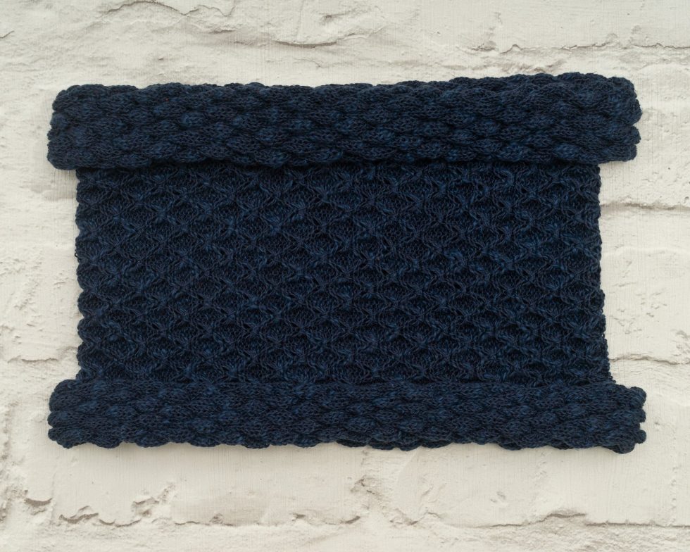 Navy Blue Diamond Cowl/Snood - Image 2