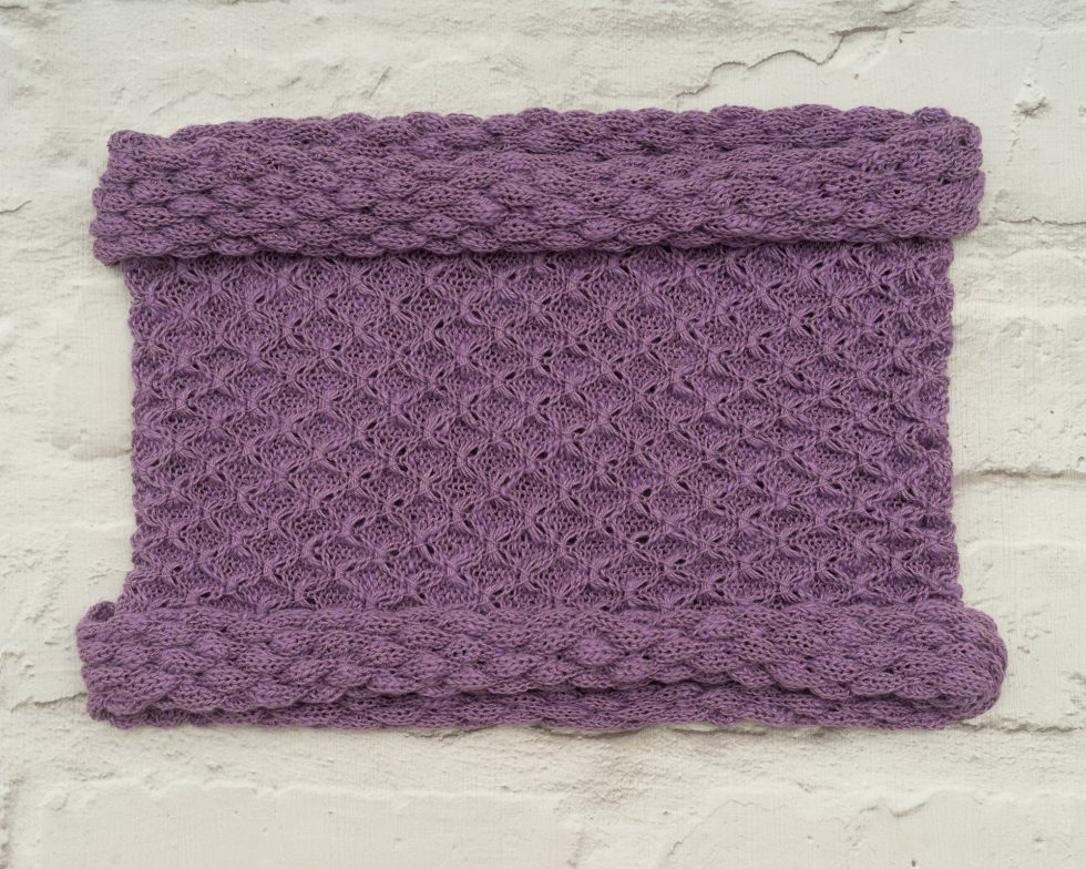 Dark Mauve Diamond Cowl/Snood - Image 2