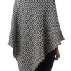 Grey and Black Combination Poncho - Image 3