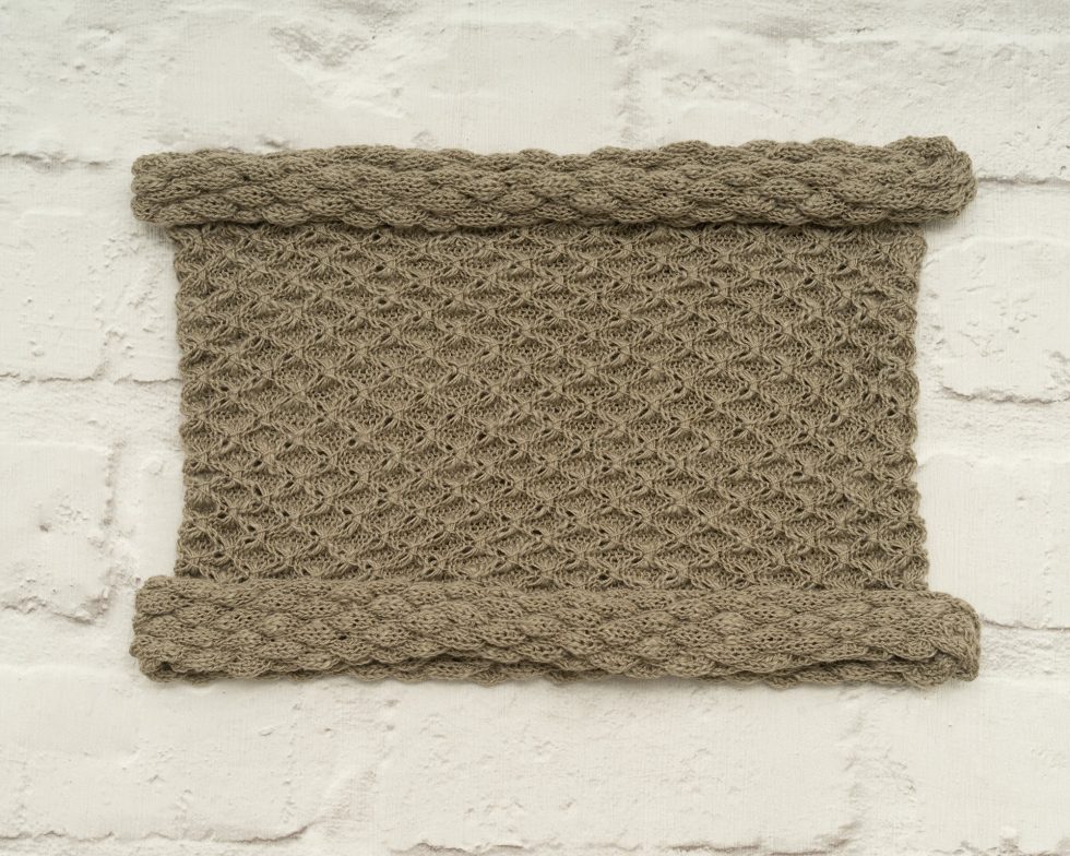 Light Sage Green Diamond Cowl - Image 2