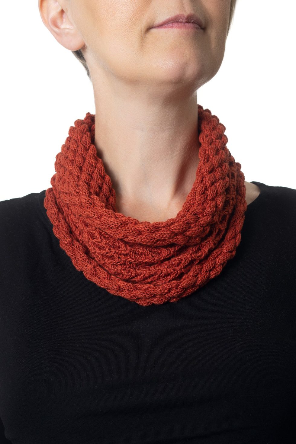 Spiced Orange Diamond Cowl