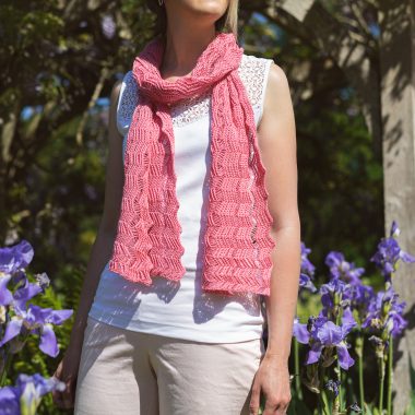 Cyclamen Pink Shimmer Scarf