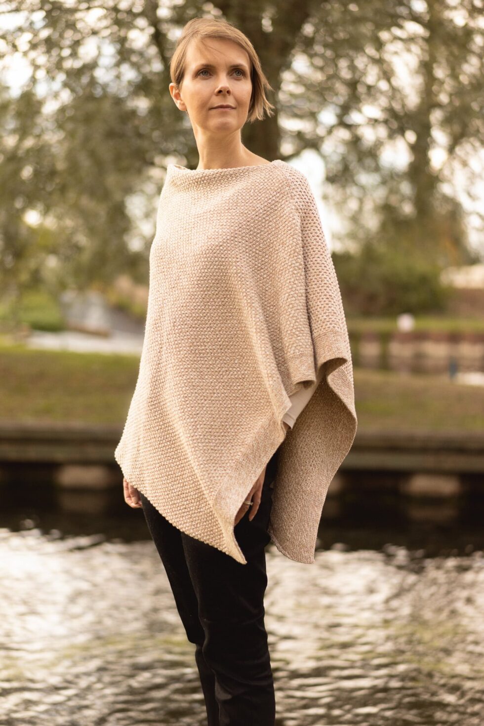 Camel Mix Seed Poncho