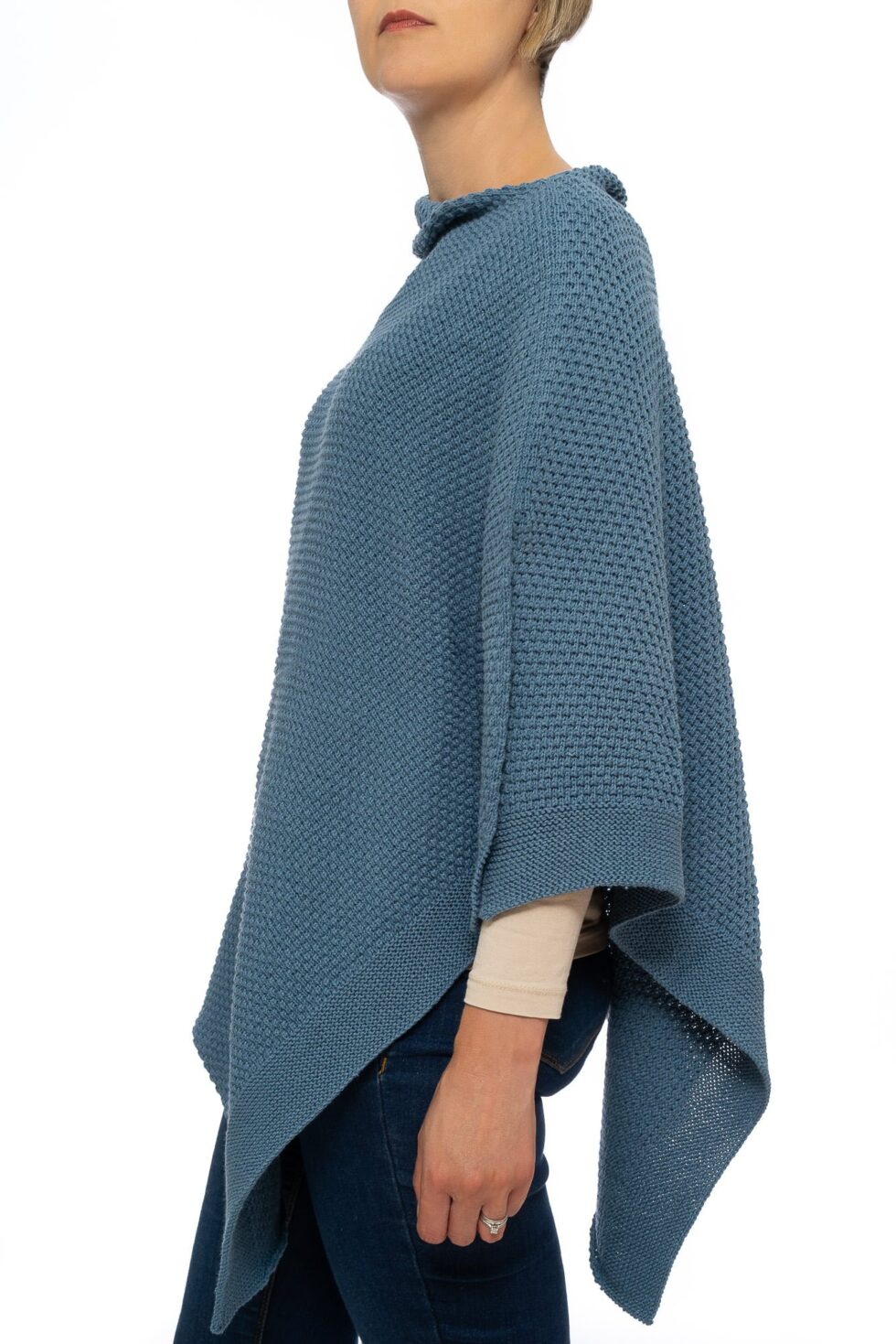 Denim Blue Seed Poncho