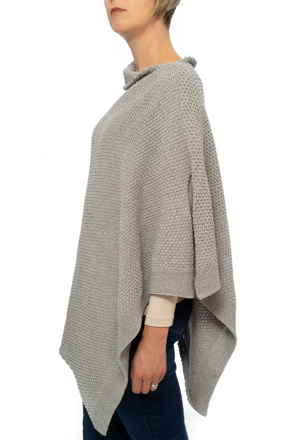 Light Grey Seed Poncho